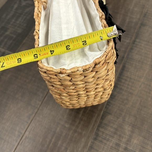 LARGE HANDMADE BRACH BAG WITH FEATHERS - Picture 17 of 17